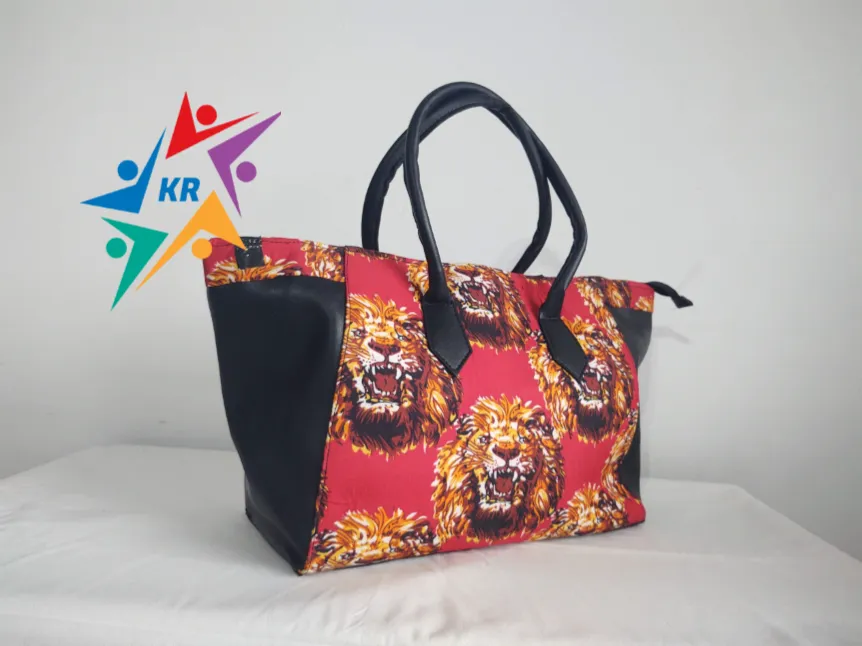 Sac trapèze pagne cuir